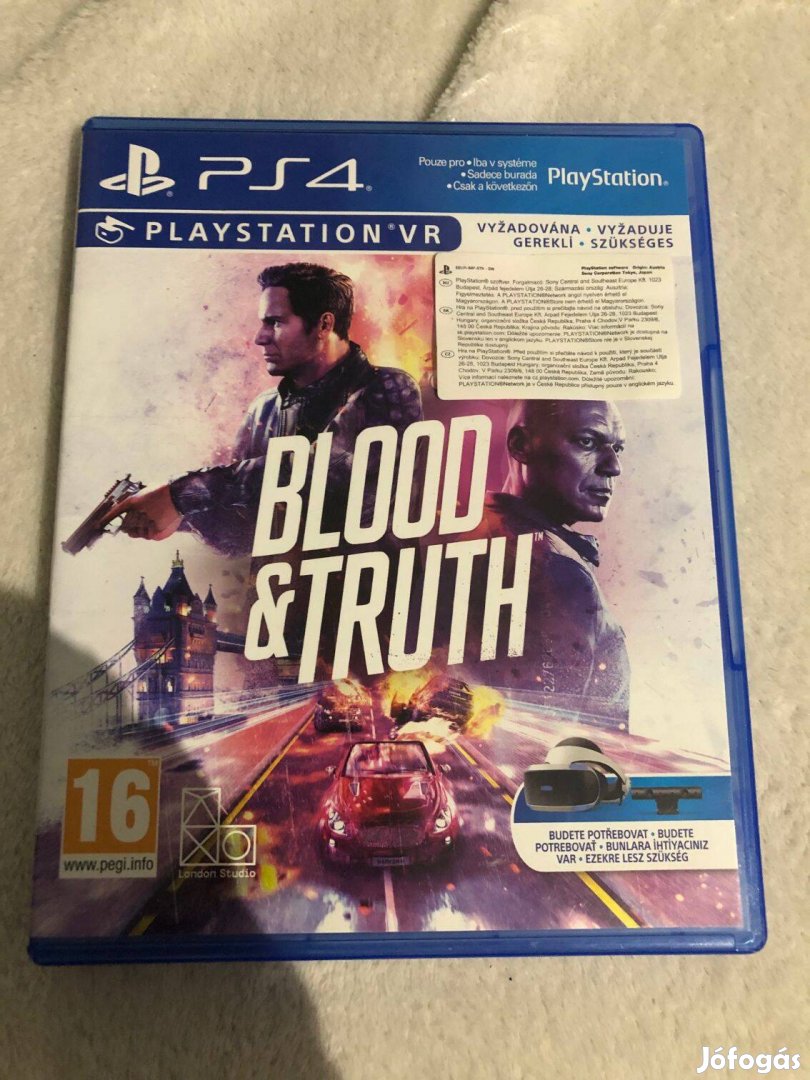 Blood & Truth Ps4 Playstation 4 VR játék