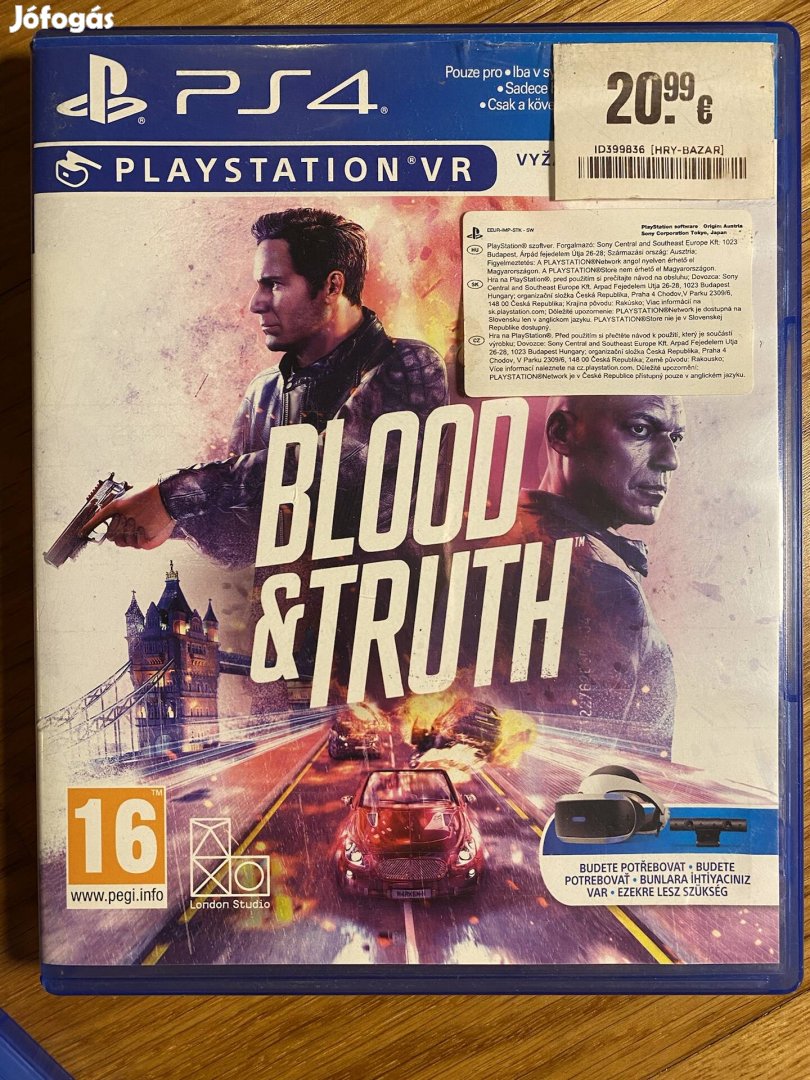 Blood&truth ps4 vr játék