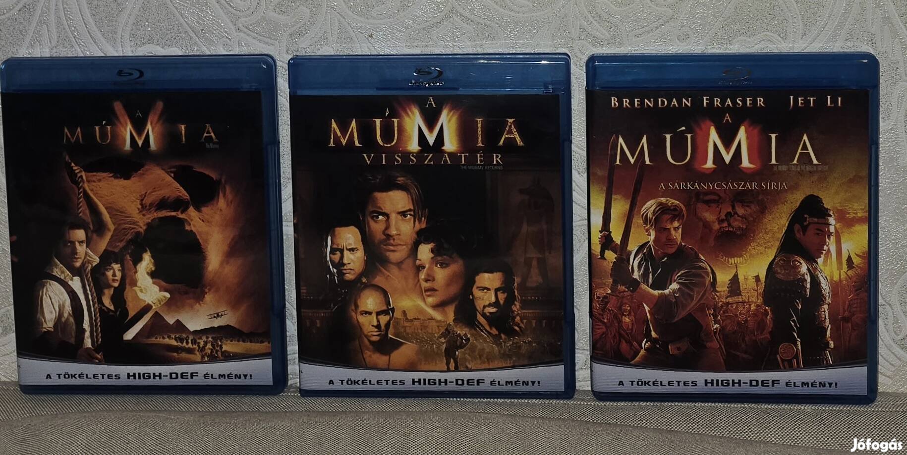 Blu ray:A Múmia 1.-2.-3.trilógia