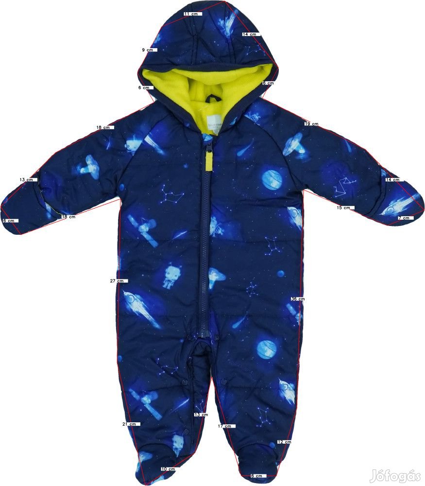 BlueZoo Használt (újszerű) Fiú Baby overál (Méret: 68)