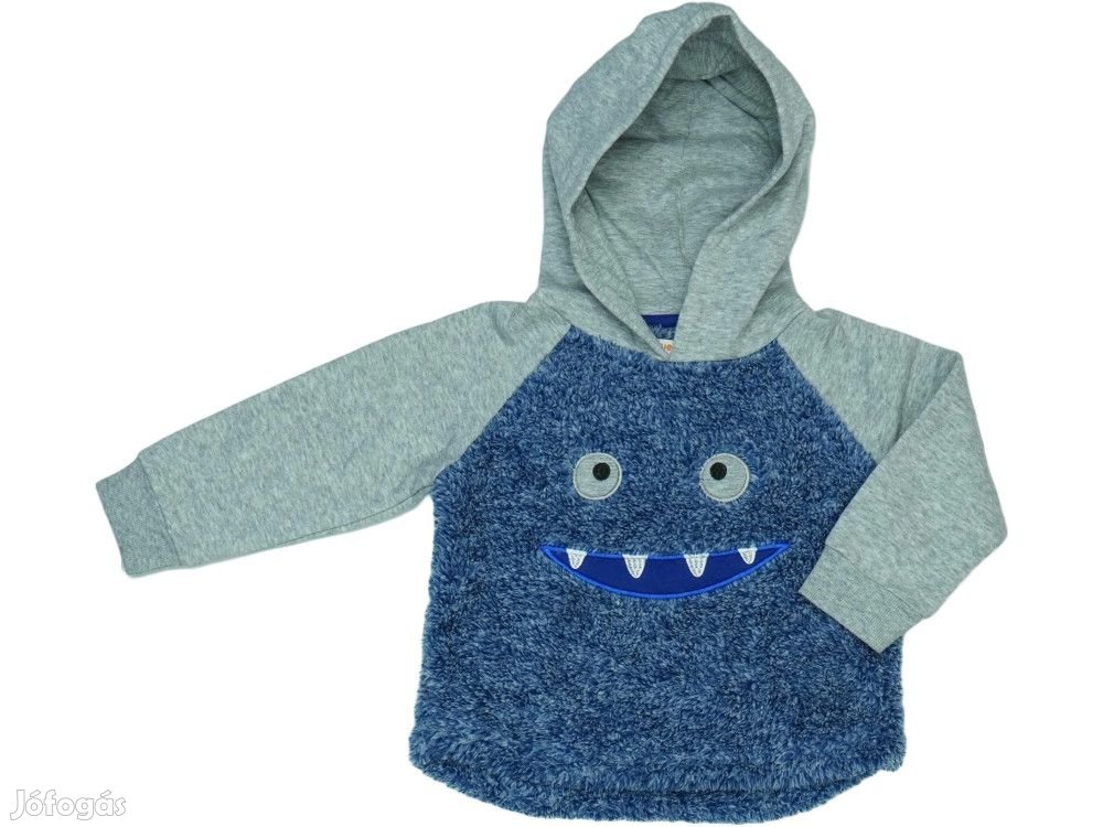 BlueZoo Új (címkés) Fiú Kapucnis pulóver (Méret: 92)