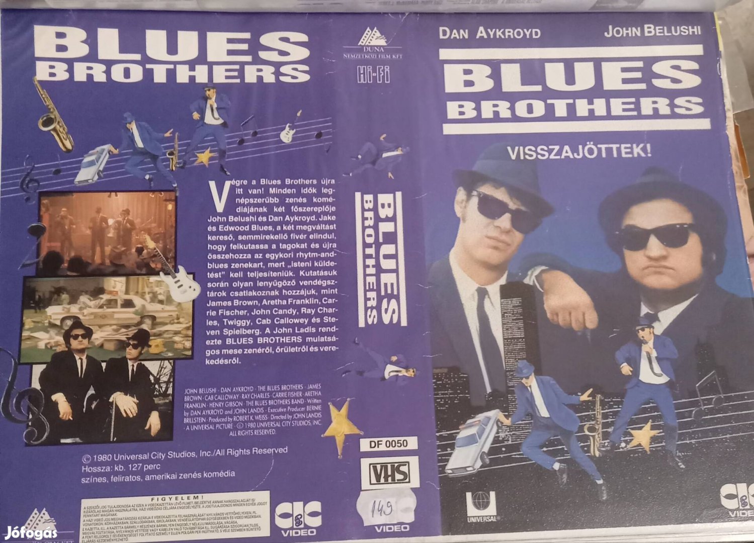 Blues Brothers - vígjáték vhs- John Belushi