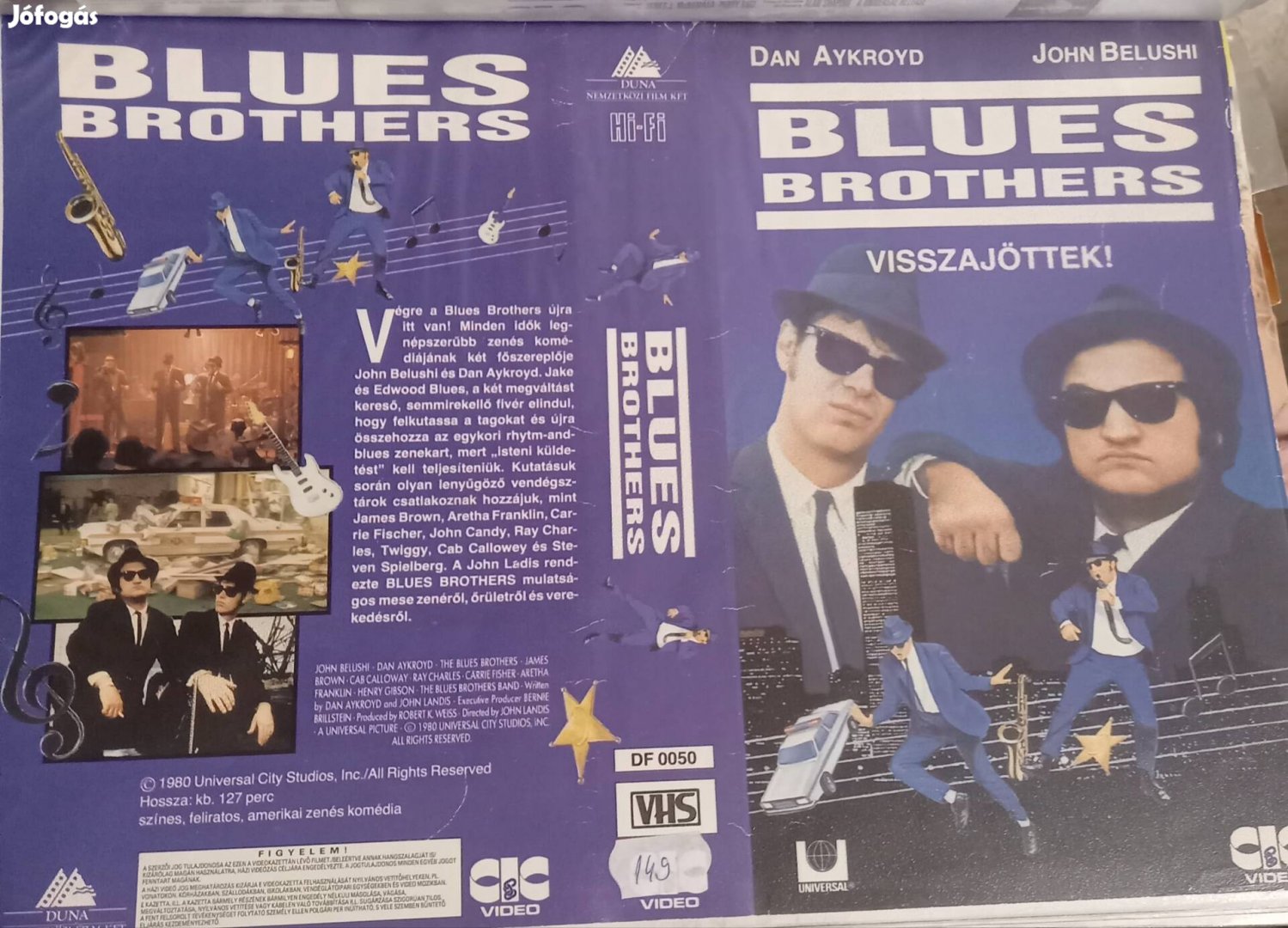 Blues brothers - vígjáték vhs - Dan Aykroyd