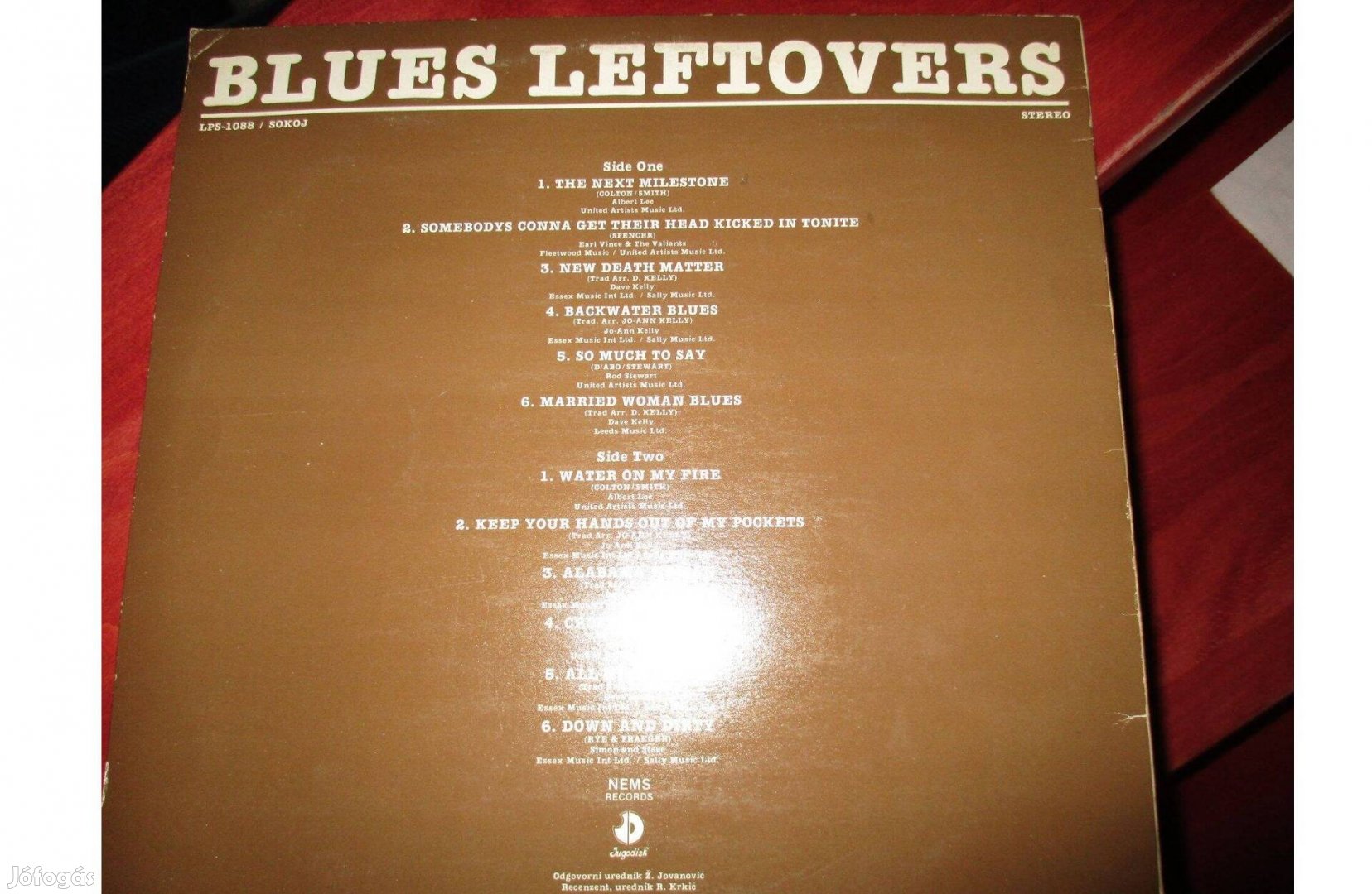 Blues leftovers bakelit hanglemez eladó