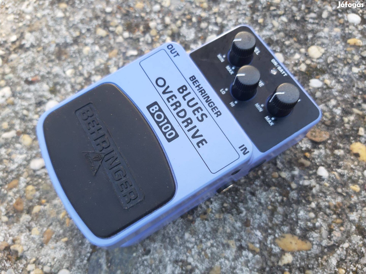 Blues overdrive elektromos gitár effekt pedál + adapter