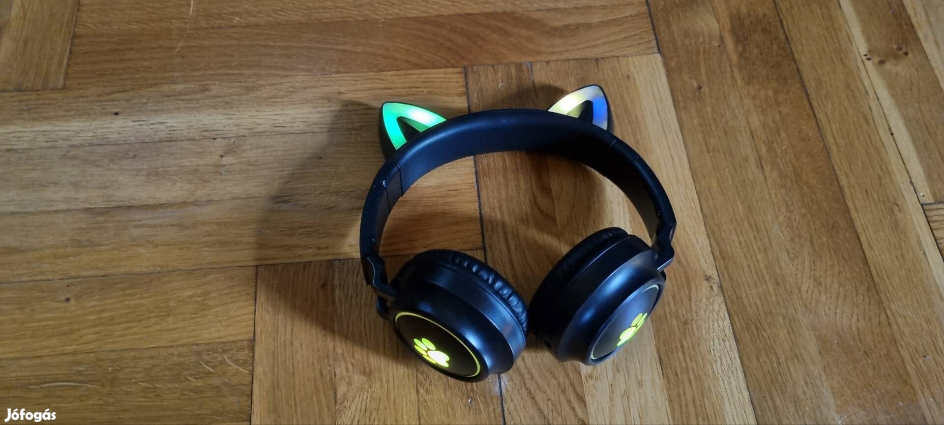 Bluetooth fejhallgató, FM rádió, micro sd "Likesmart Cat Ears "