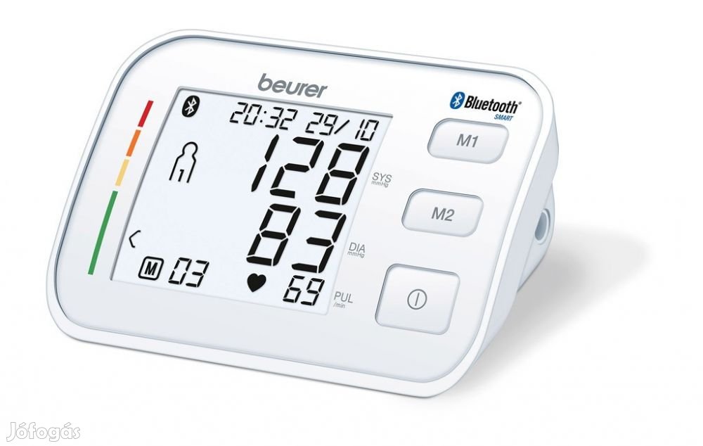 Bluetooth felkaros vérnyomásmérő Beurer BM 57, 5 év garanciával