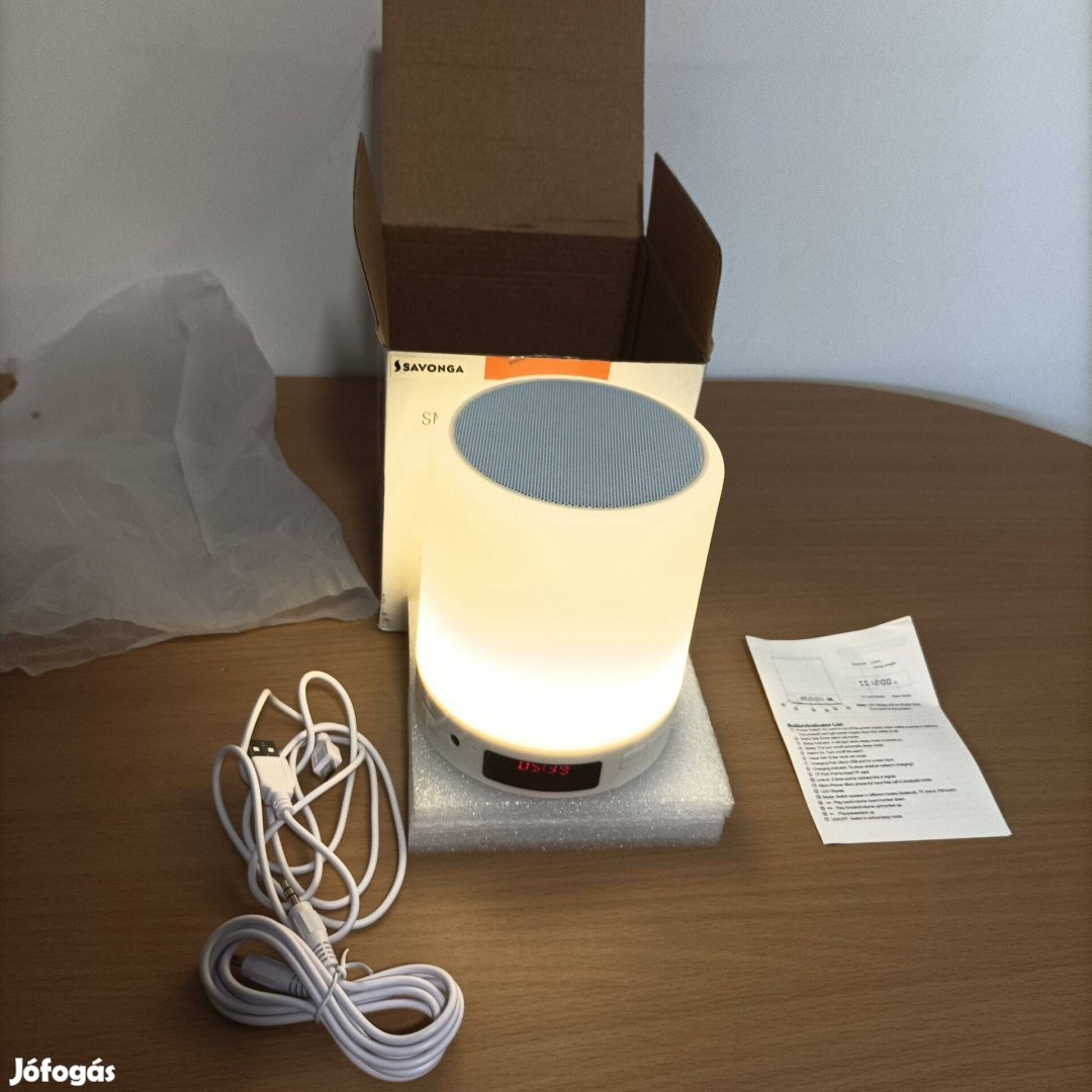 Bluetooth lámpa-hangszóró, Savonga