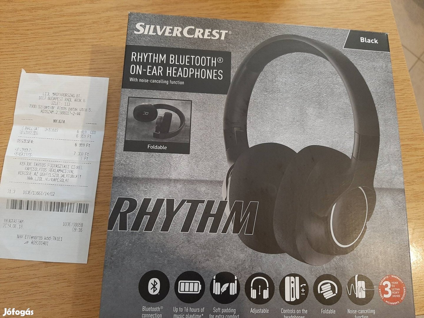 Bluetooth silvercrest fejhallgató