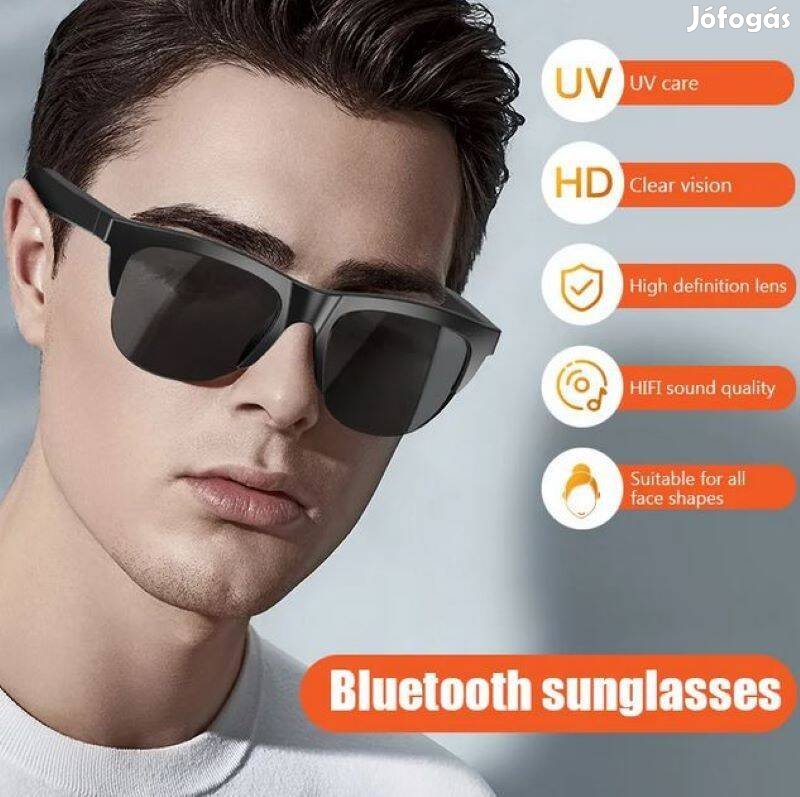 Bluetooth szemüveg HD UV védőlencse Vezeték nélküli fejhallgató