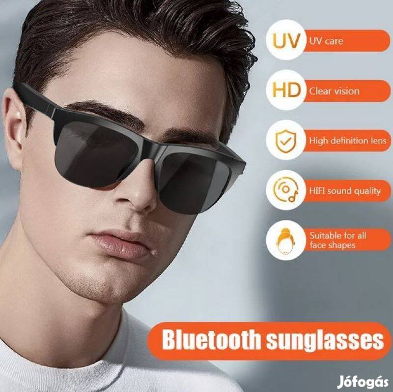 Bluetooth szemüveg HD UV védőlencse Vezeték nélküli fejhallgató