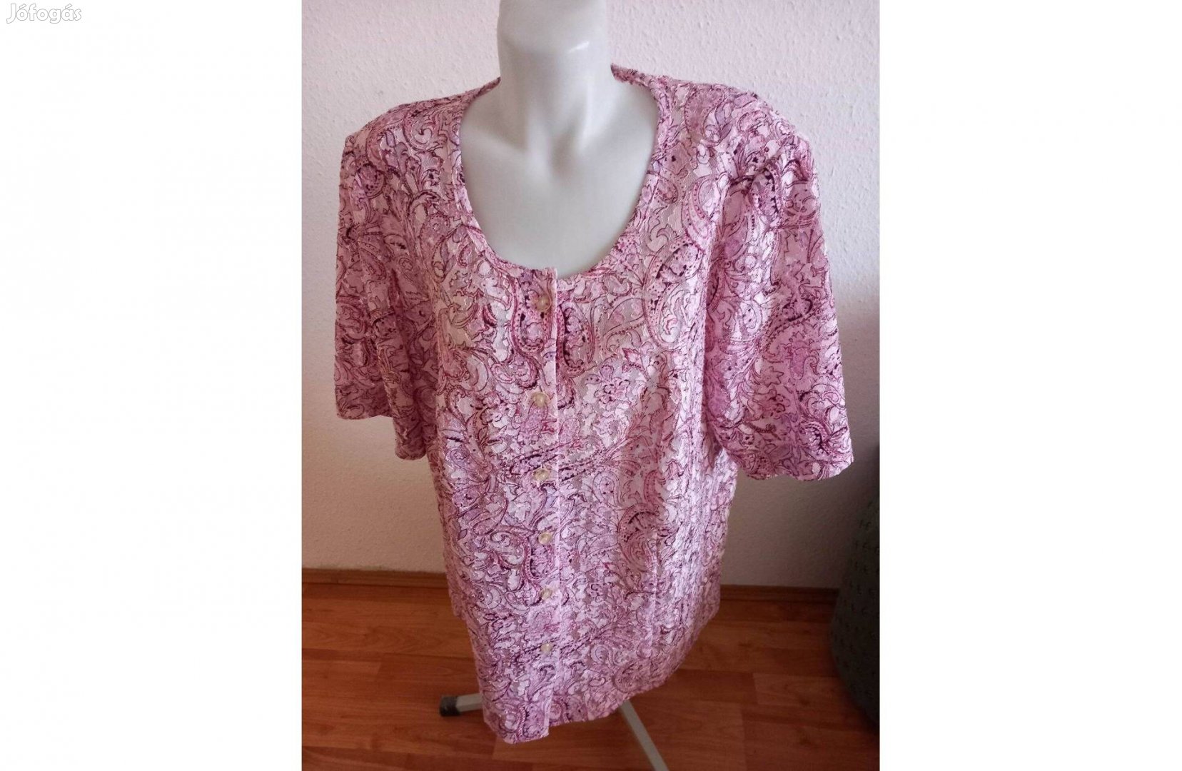 Blúz rózsaszin, elegáns, 3XL-es, újszerű