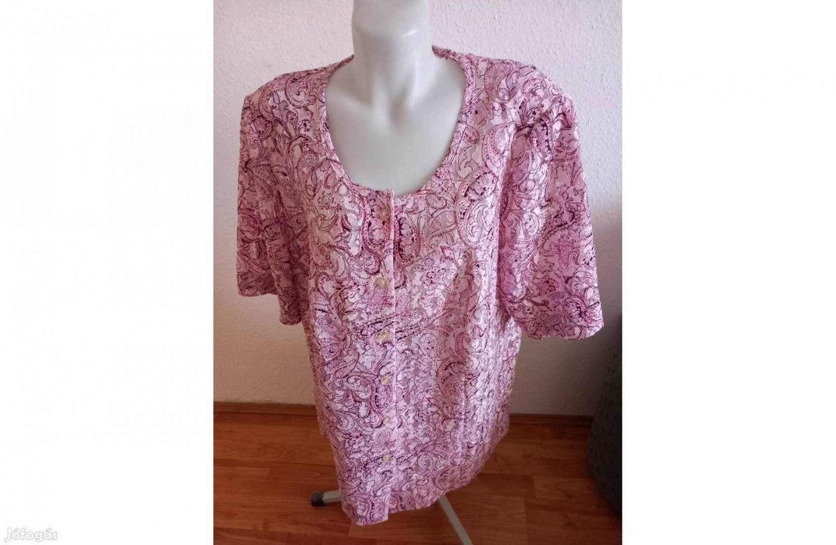 Blúz rózsaszin, elegáns, 3XL-es, újszerű