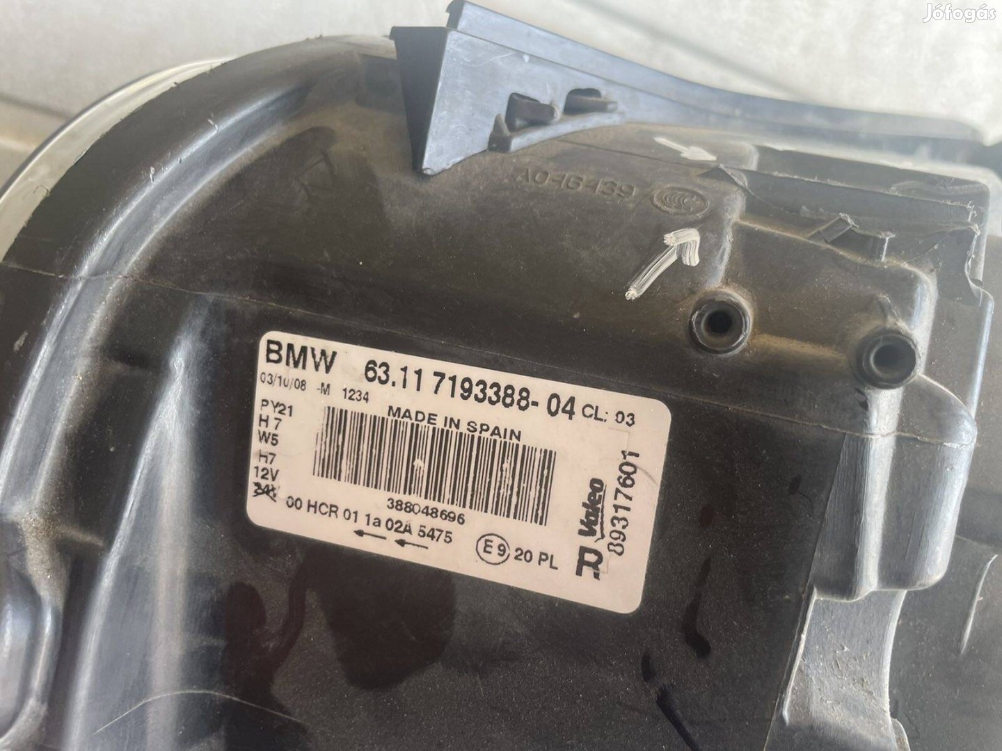 Bmw 1 E81 E82 E87 E88 jobb első halogén lámpa fényszóró 2005-2011 719