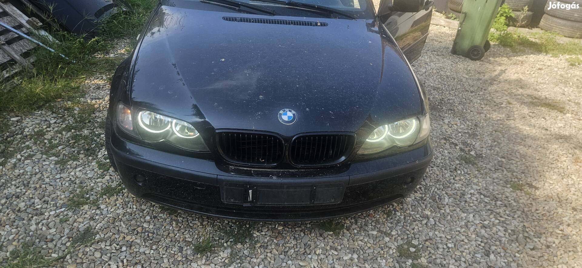 Bmw e46 angel eyes halogen lampa par