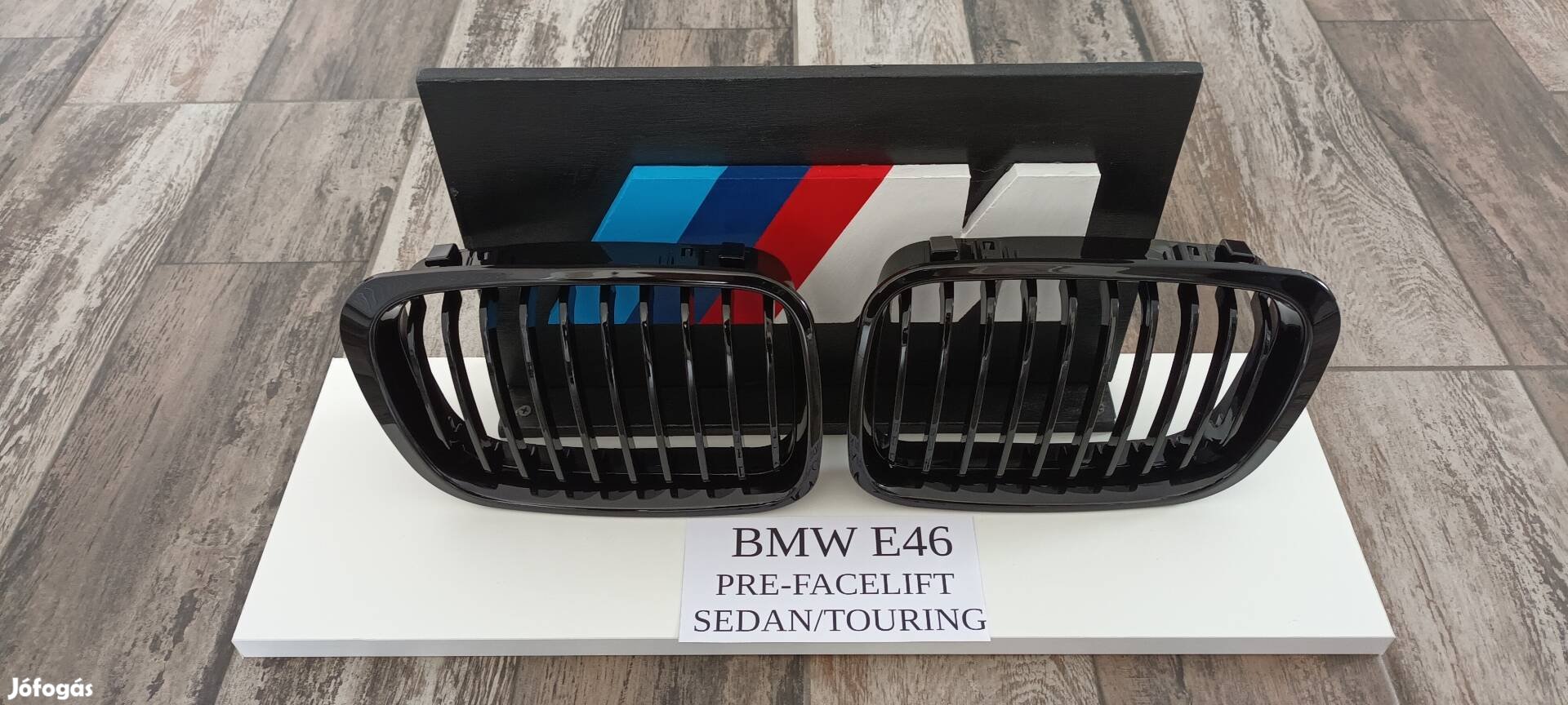 Bmw e46 pre-facelift sima fekete hűtőrács 