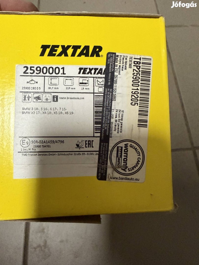 Bmw g30 g31 fékbetét 