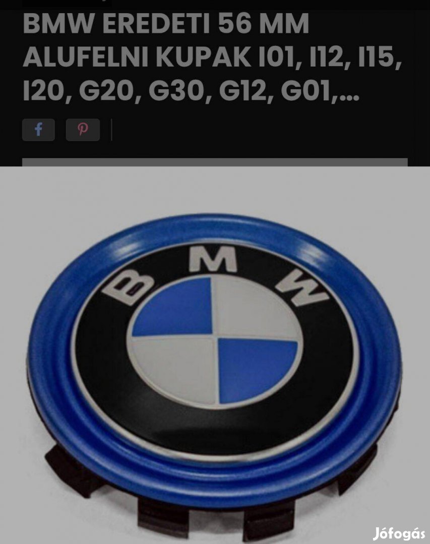 Bmw gyári felniközép kupak i3 i4 G20 G30.eladó