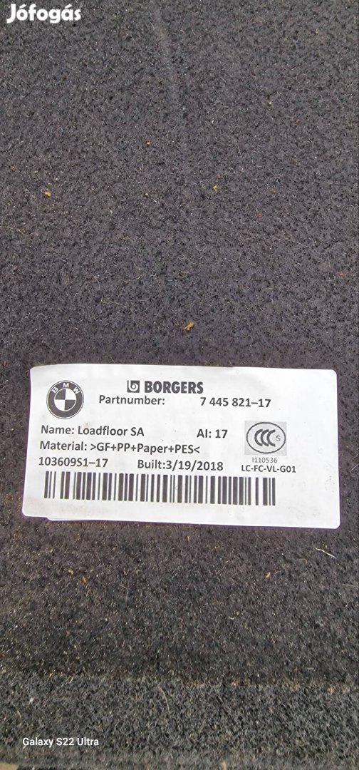 Bmw x3 g01 Csomagtartó Padló