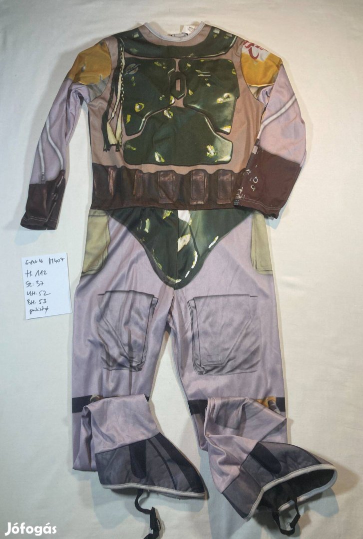 Boba Fett jelmez, Star Wars jelmez 6-8 év M407