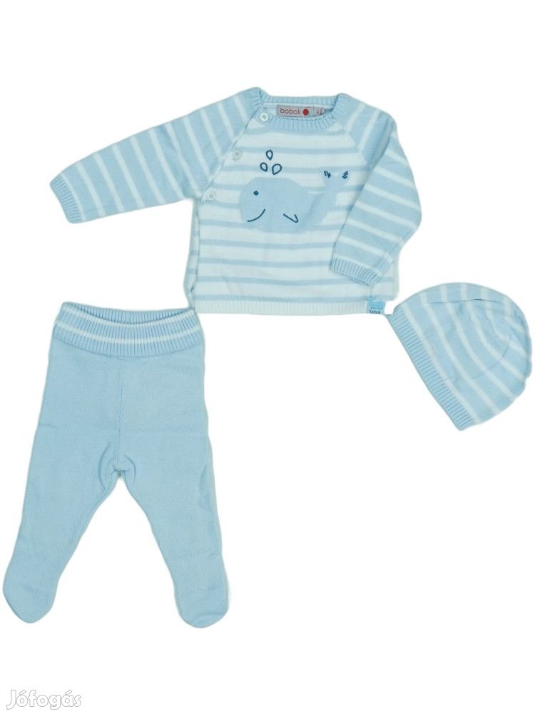 Boboli Új (címkés) Fiú 3 részes szett - Felsőruházat és nadrág (Méret: