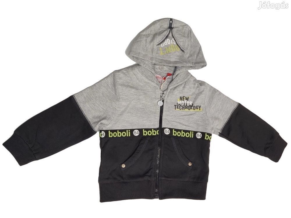 Boboli Új (címkés) Fiú Kapucnis pulóver (Méret: 80)