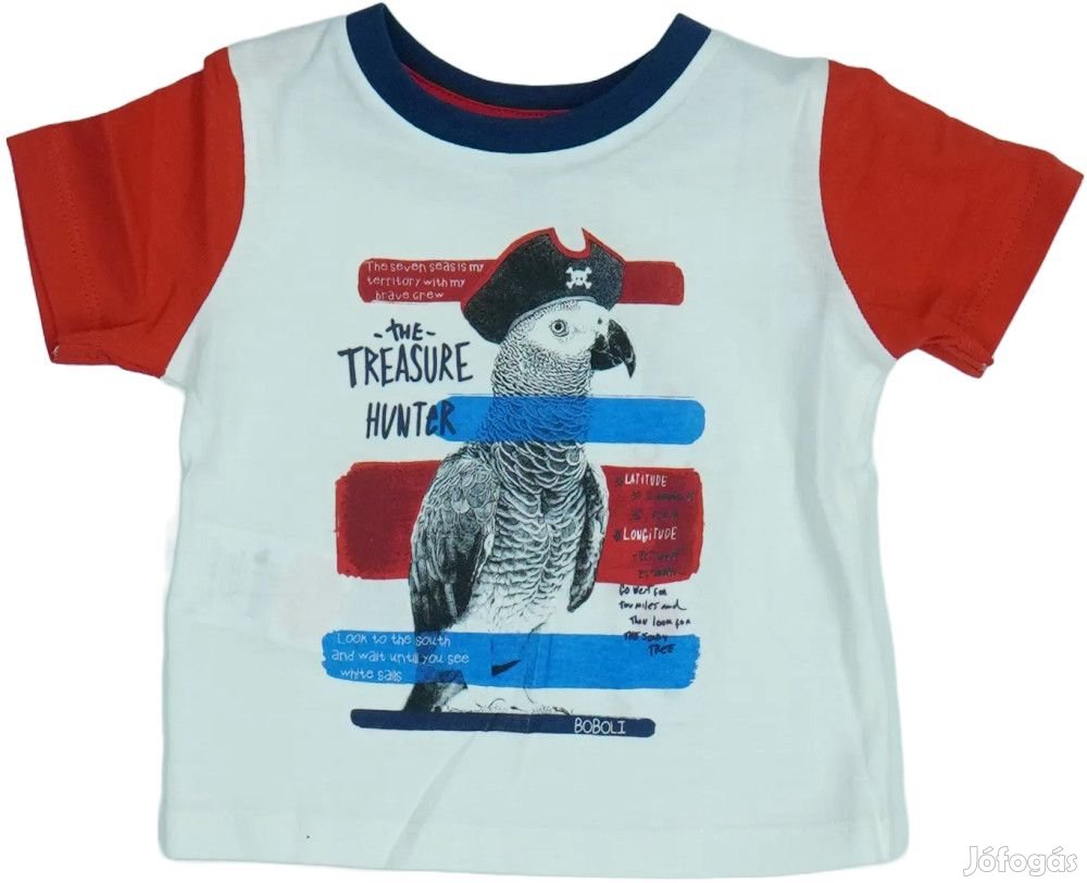 Boboli Új (címkés) Fiú Póló (Méret: 74)