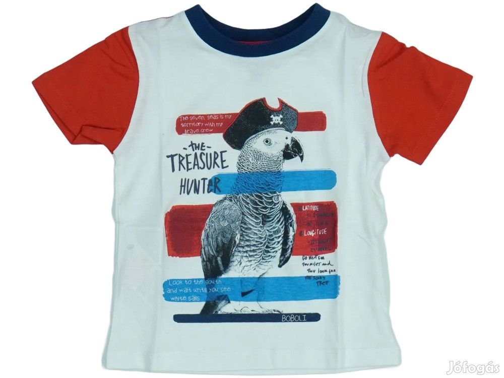 Boboli Új (címkés) Fiú Póló (Méret: 86)