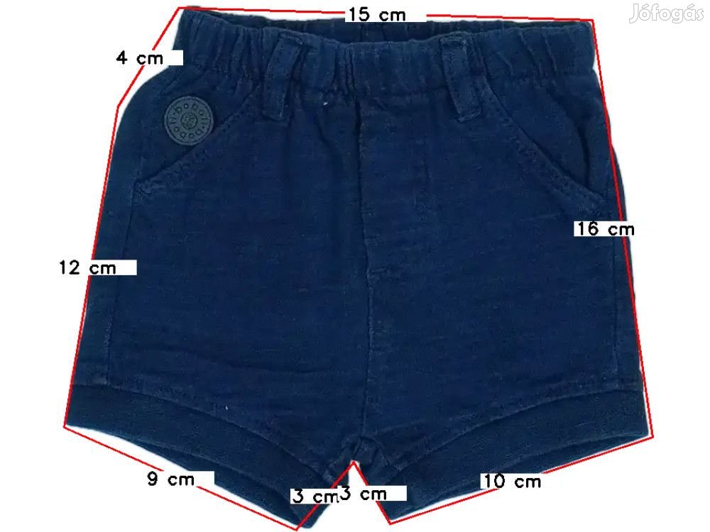 Boboli Új (címkés) Fiú Rövidnadrág (Méret: 50)