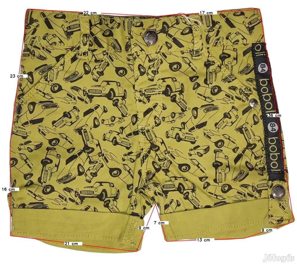 Boboli Új (címkés) Fiú Rövidnadrág (Méret: 80)