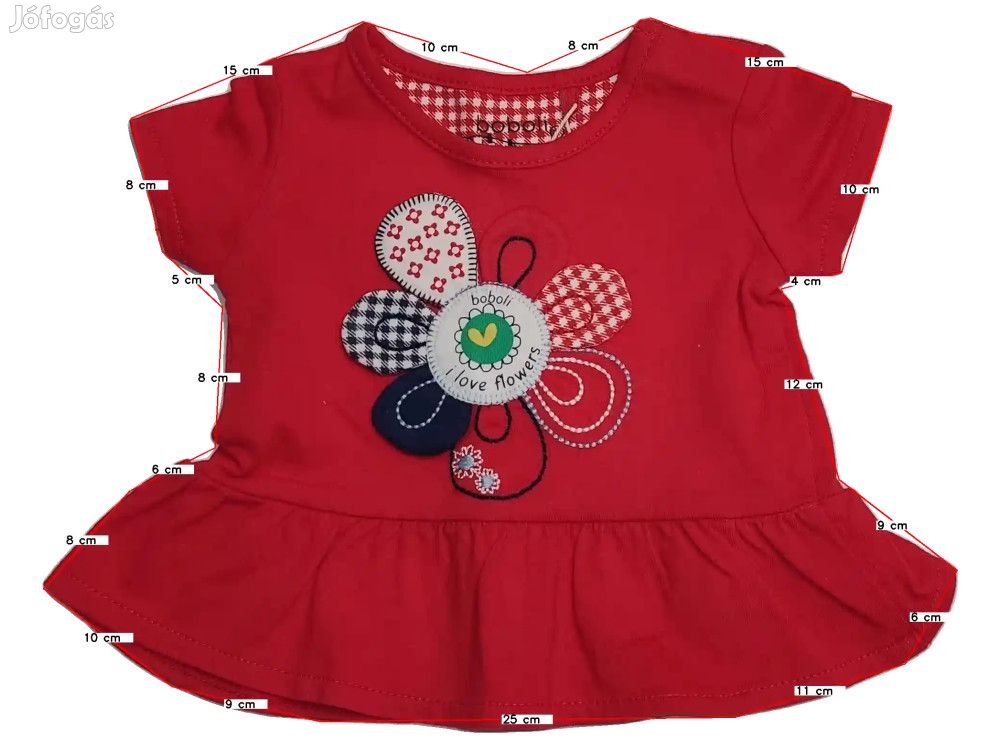 Boboli Új (címkés) Lány Póló (Méret: 50)