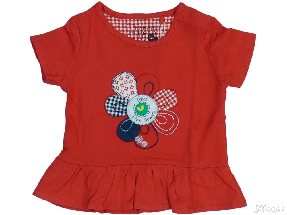 Boboli Új (címkés) Lány Póló (Méret: 68)