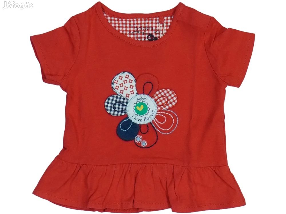 Boboli Új (címkés) Lány Póló (Méret: 68)