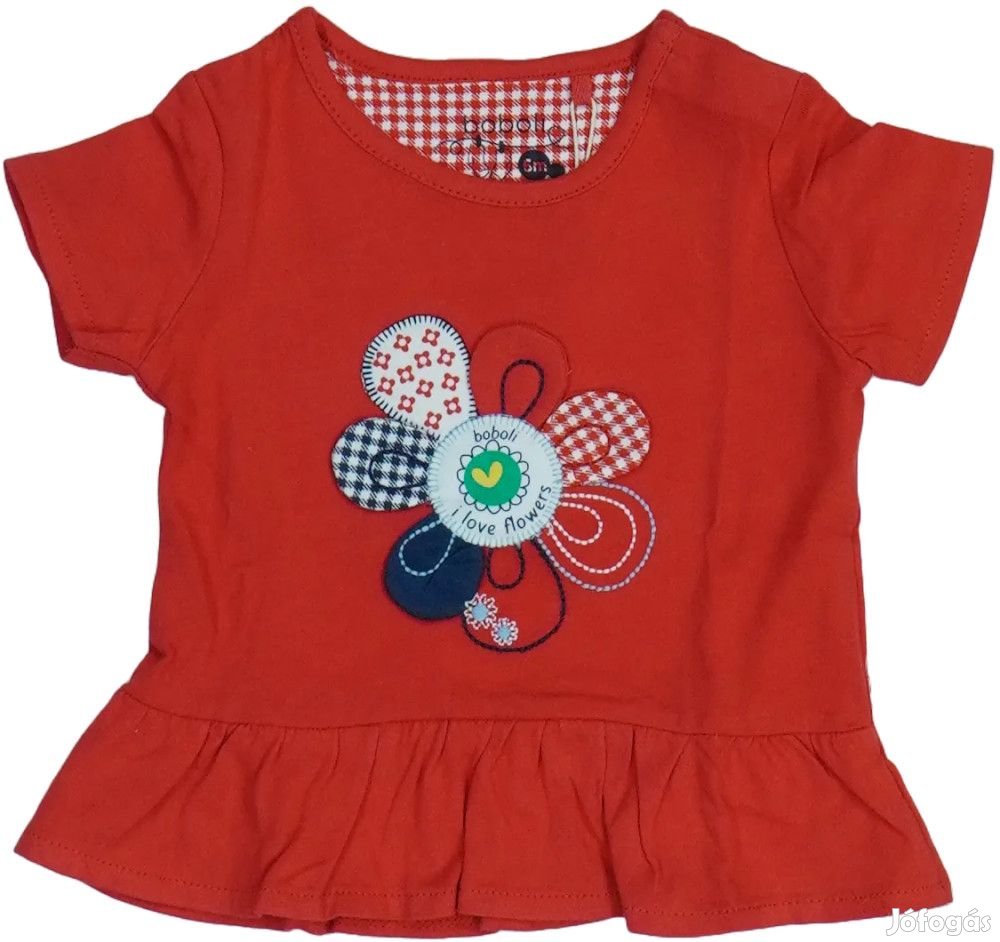 Boboli Új (címkés) Lány Póló (Méret: 68)
