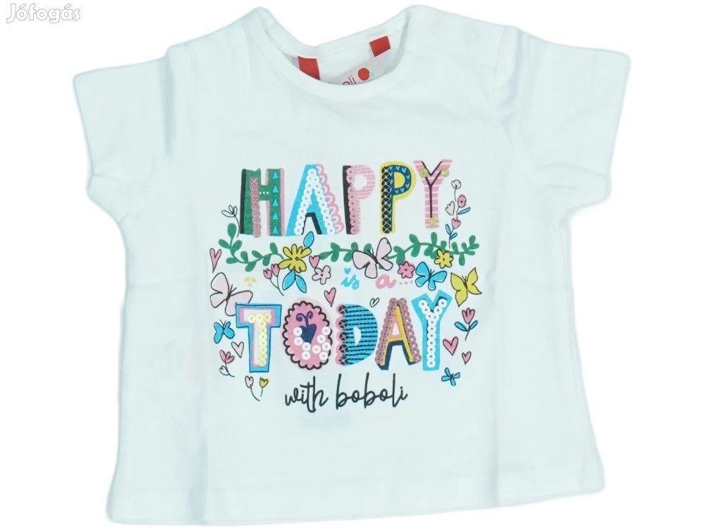 Boboli Új (címkés) Lány Póló (Méret: 74)
