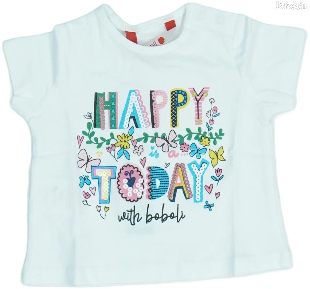 Boboli Új (címkés) Lány Póló (Méret: 74)