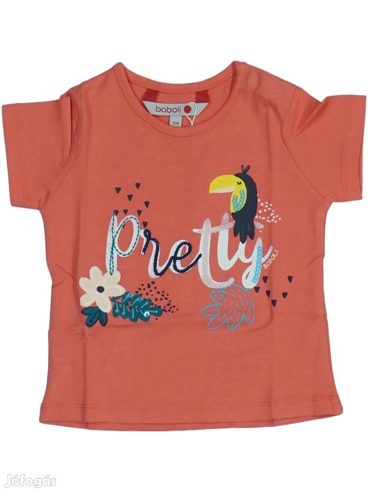 Boboli Új (címkés) Lány Póló (Méret: 80)