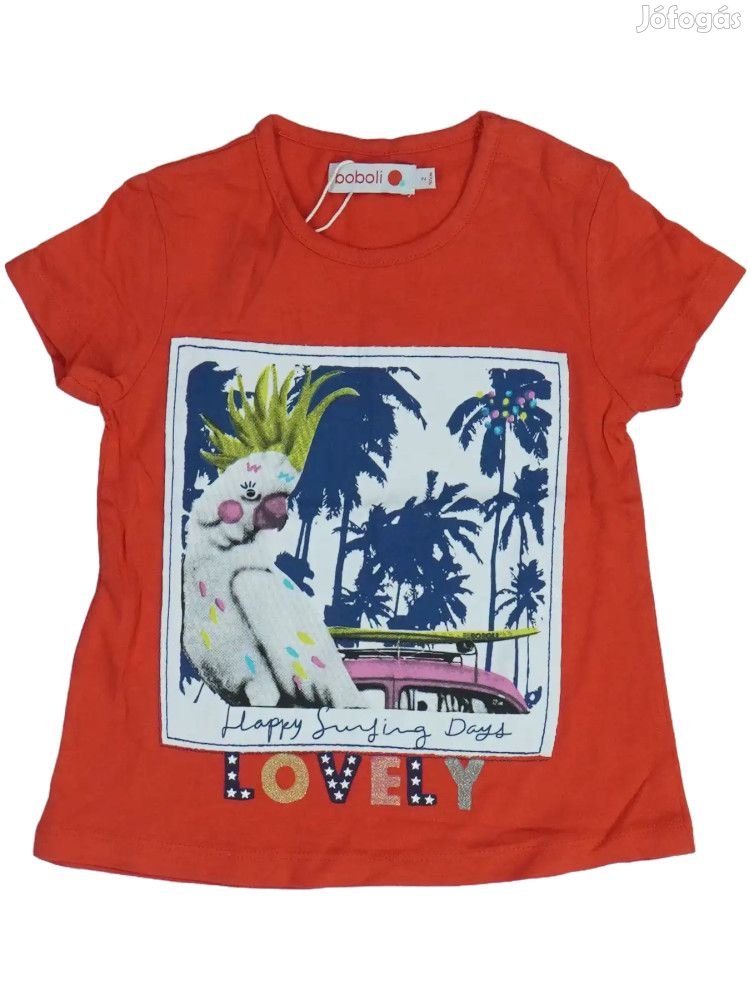 Boboli Új (címkés) Lány Póló (Méret: 92)