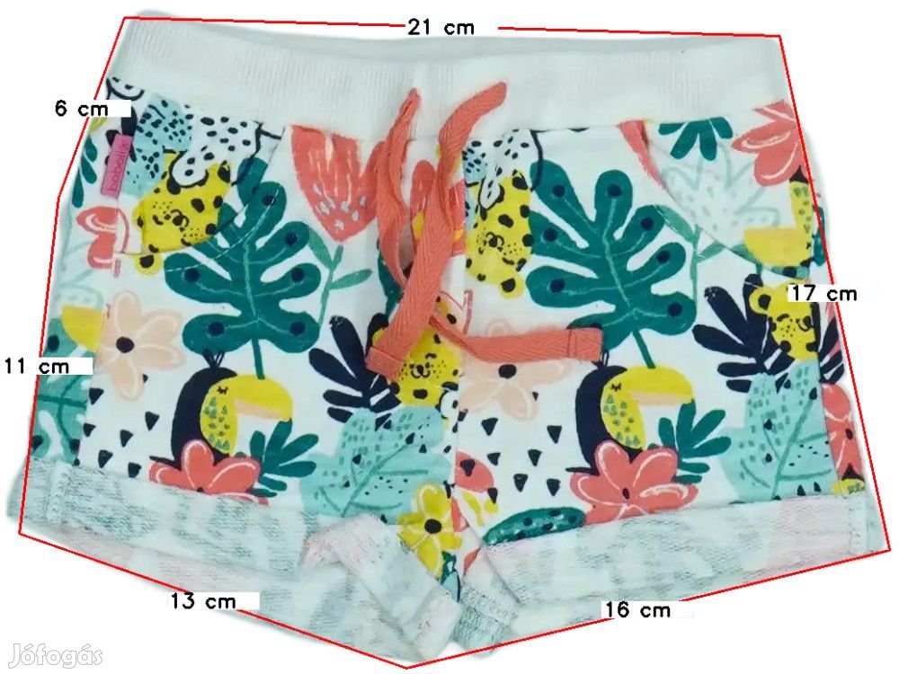 Boboli Új (címkés) Lány Rövidnadrág (Méret: 80)