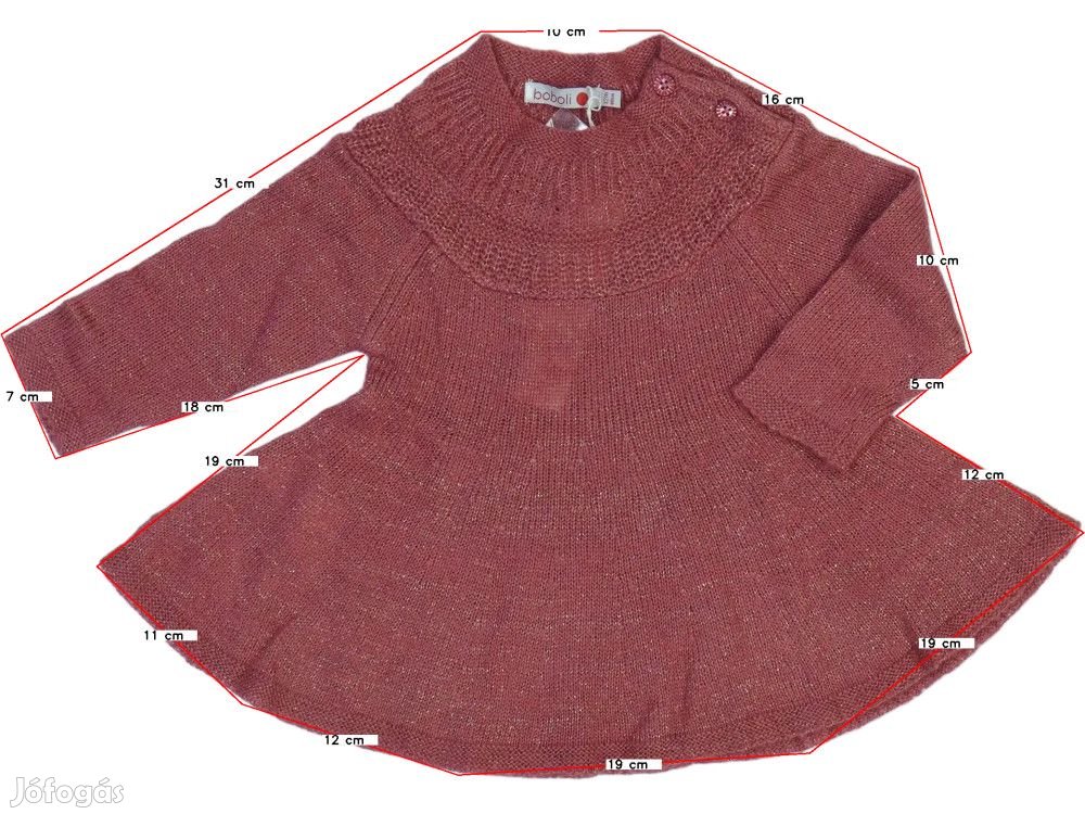 Boboli Új (címkés) Lány Ruha (Méret: 80)