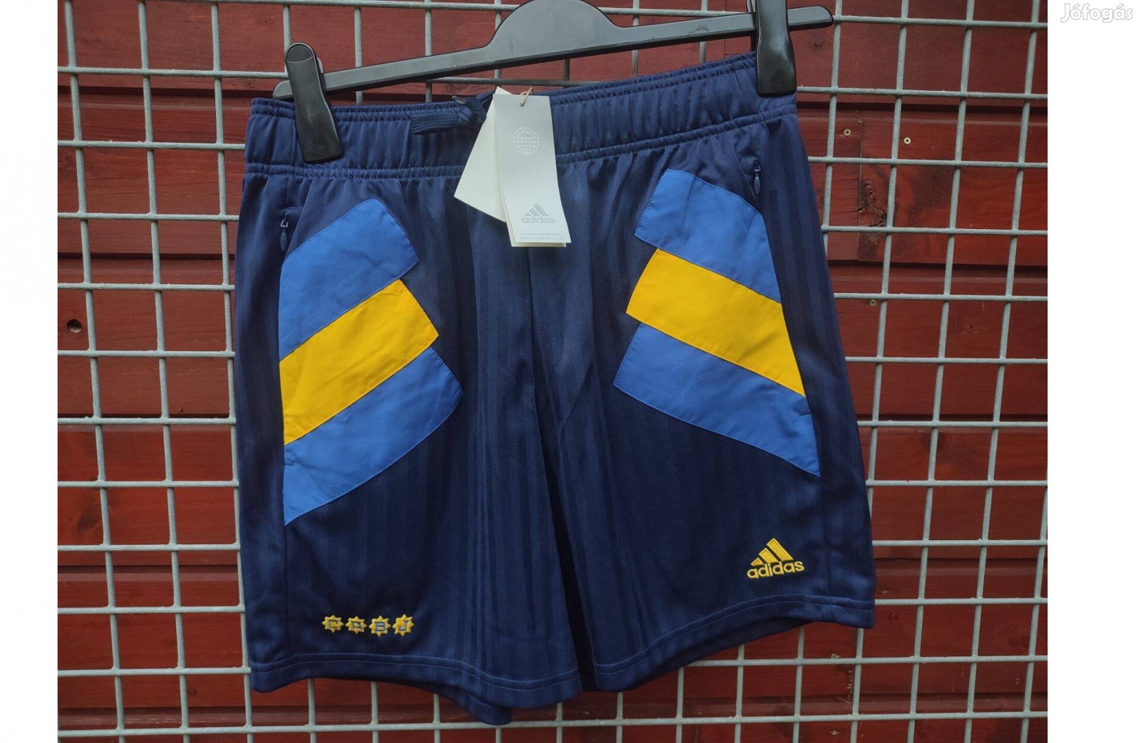 Boca Juniors eredeti adidas Icon sötétkék rövid nadrág (M)
