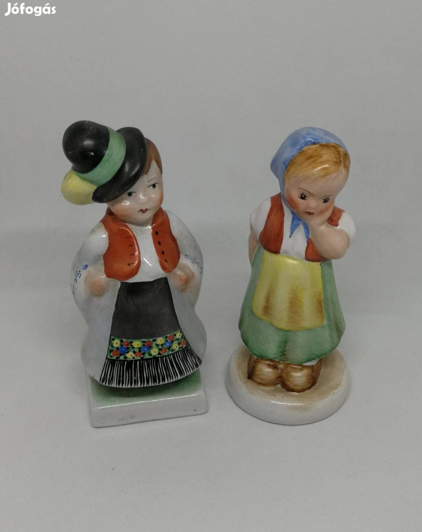 Bodrogkeresztúri porcelán kislány kisfiúval!