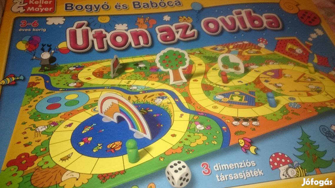 Bogyó és Babóca: Úton az Oviba - 3 dimenziós társasjáték eladó! Új!