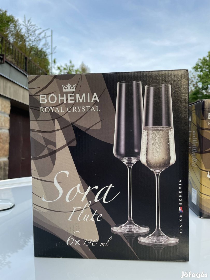 Bohemia Sora pezsgős pohár 190ml
