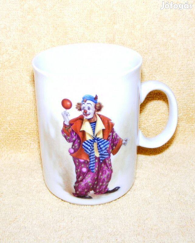 Bohemia bohócos porcelán bögre