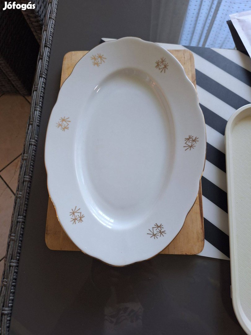 Bohemia porcelán húsos tál