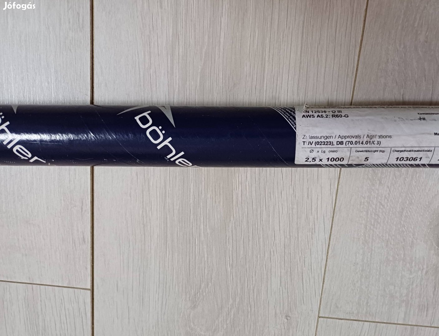 Böhler BW XII 2.5mm lánghegesztő láng hegesztő pálca elektróda