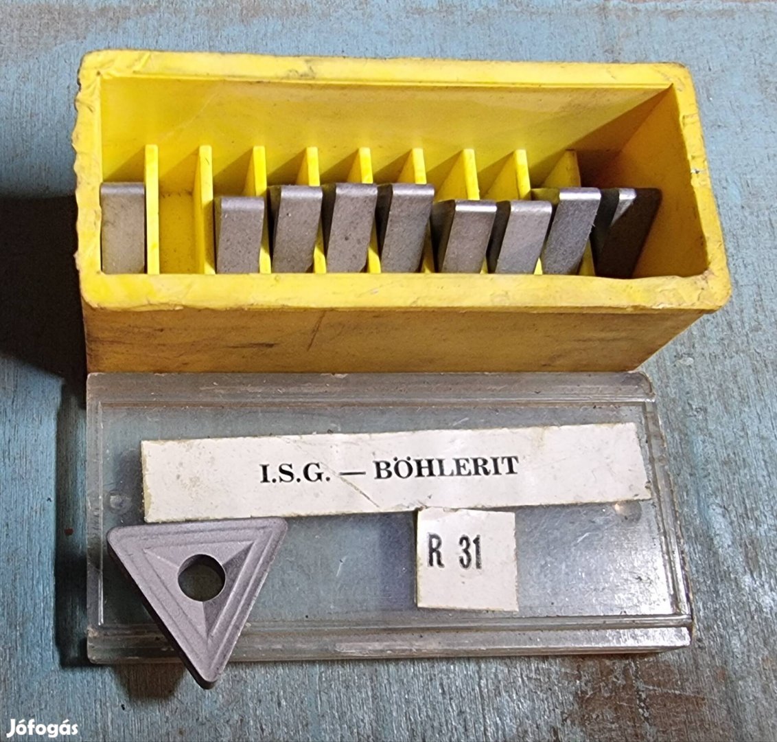 Böhlerit R 31 keményfém váltólapka készlet esztergalapka, új
