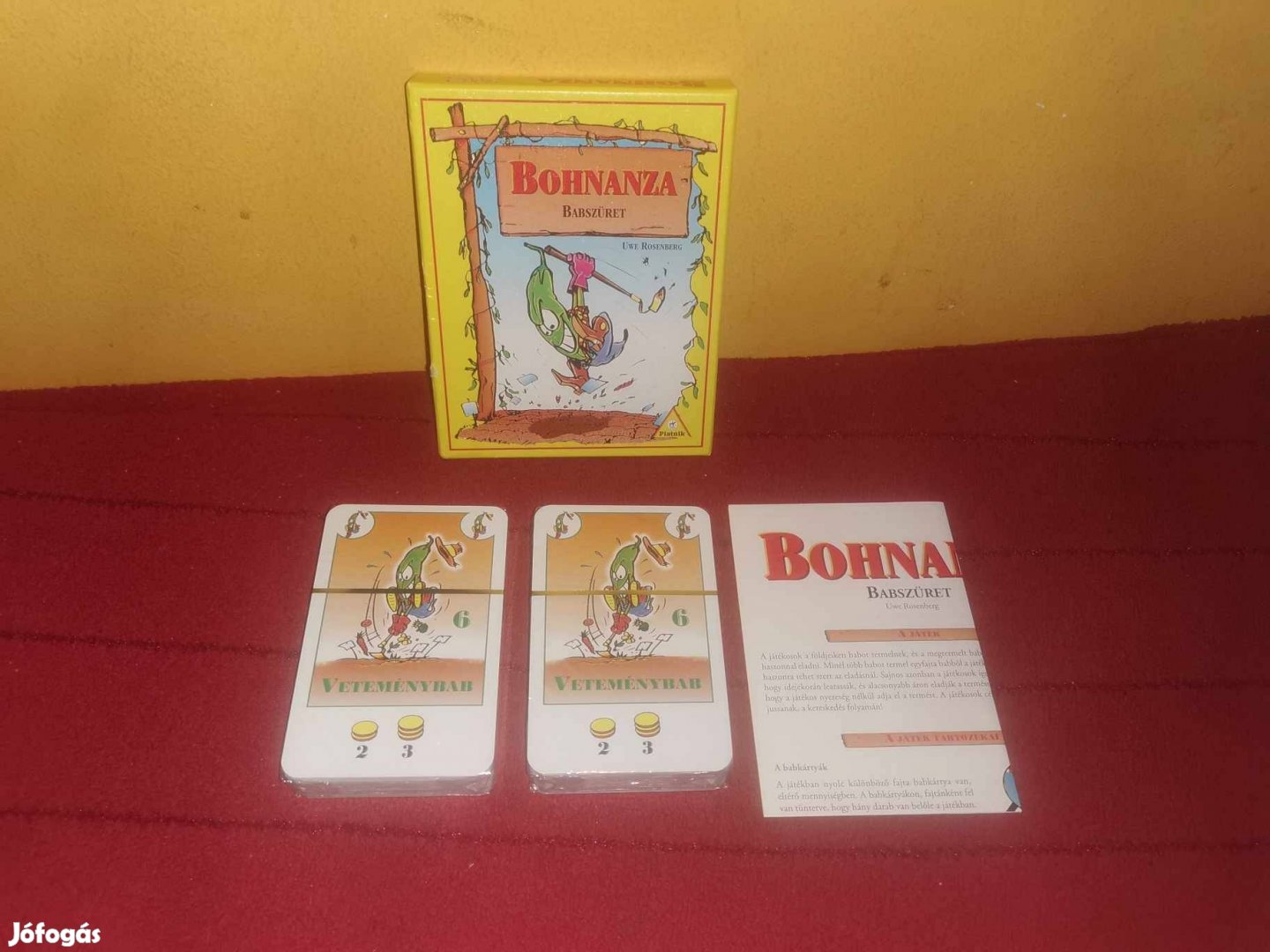 Bohnanza Babszüret társasjáték (sose játszott)