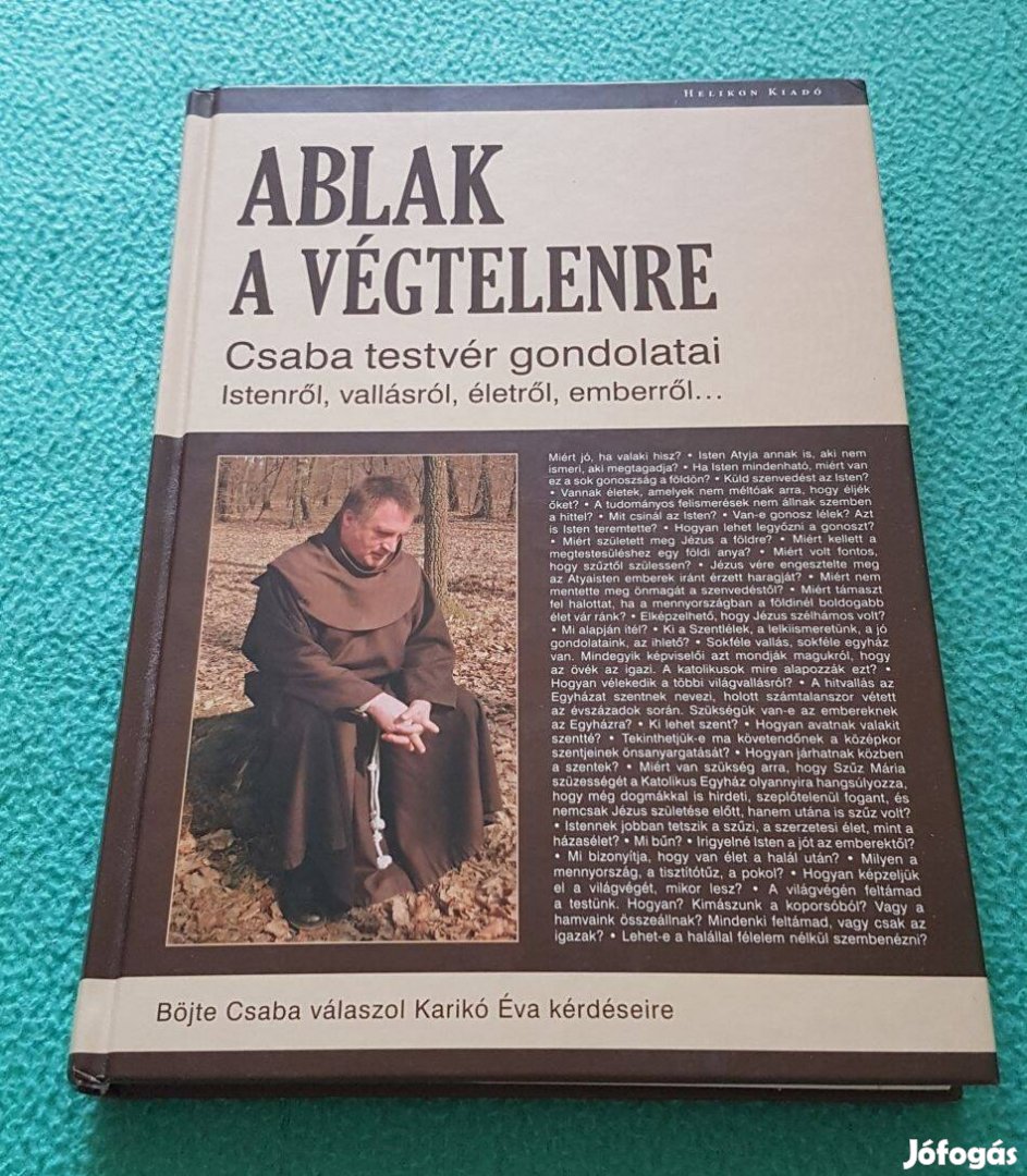 Böjte Csaba - Karikó Éva: Ablak a végtelenre könyv